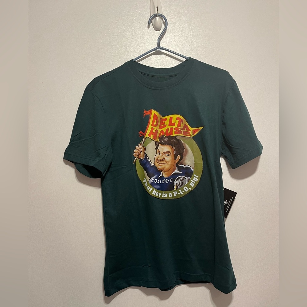 NWT Animal House Delta House Universal Green T Shirt sz S/P Small